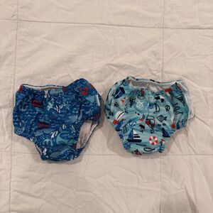 Reusable Two Piece Baby UPF 50 Swim Briefs, Toddlers, Size 12 months